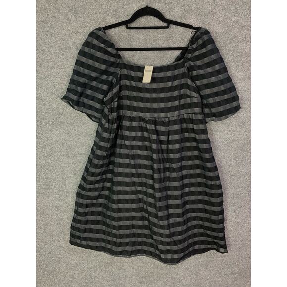 Anthropologie Dresses & Skirts - NEW $148 By Anthropologie Small  Marla Flounced Puff‎ Sleeve Mini Babydoll Dress